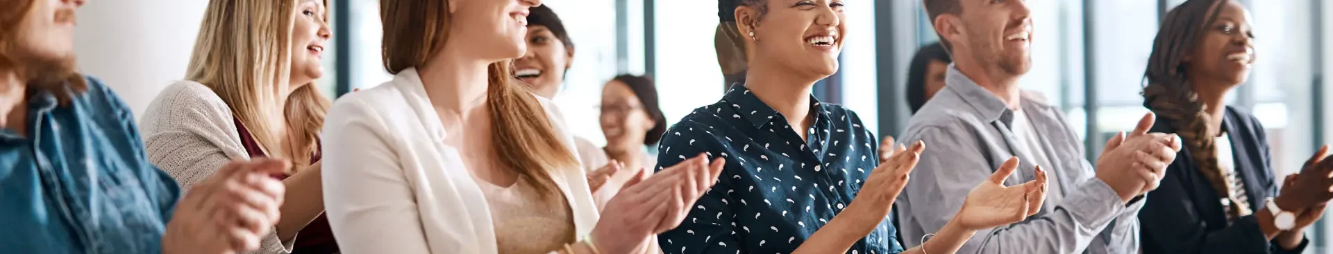 Clapping at meeting